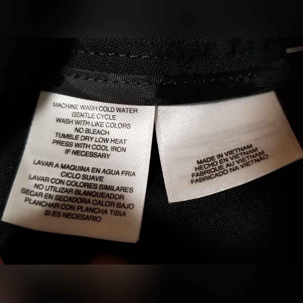 Jones New York NWT Easy Care Black Straight Leg Business Dress Pants Size 14W - Picture 7 of 9